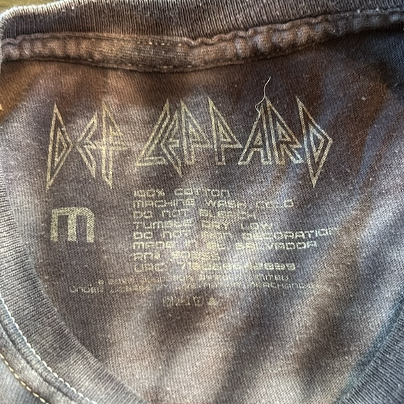 Def Leppard Hysteria Tie Dye Tee Shirt - Picture 4 of 4
